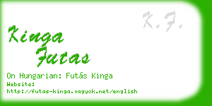 kinga futas business card